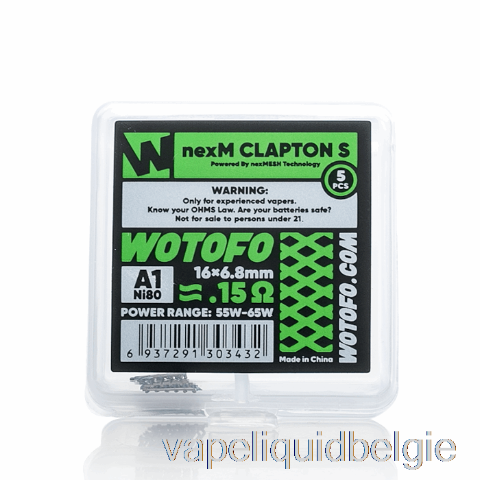 Vape Vloeistof Wotofo Nexmesh Mesh Vervangingsspoelen 0.15ohm Nexmesh Clapton S